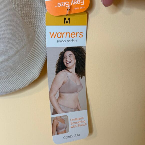 Warner’s Simply Perfect Wireless Comfort Bra Size M Lightly Lined NWT - Picture 2 of 5